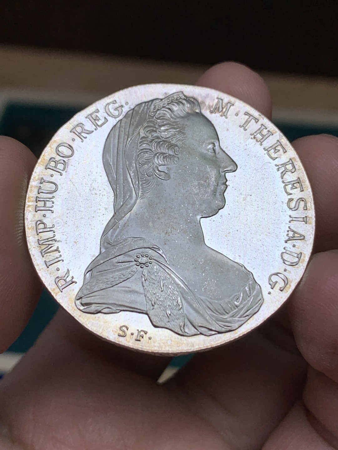 《竞宝斋》第147场-周日，周一 2场 (全场包邮) Proof精制后铸1780年大奶妈玛丽亚特蕾莎泰勒大银币，镜面磨砂很漂亮