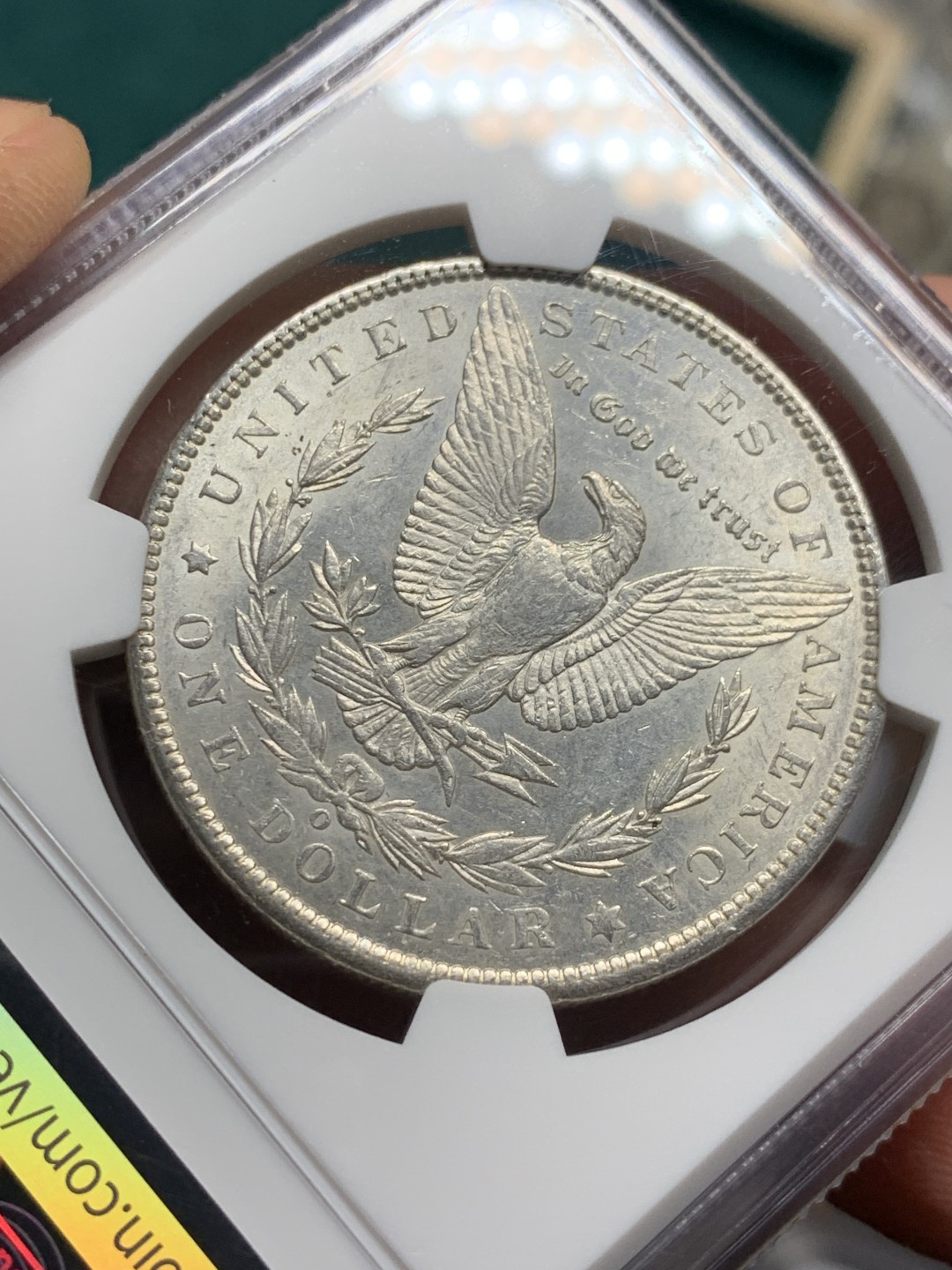 《竞宝斋》第147场-周日，周一 2场 (全场包邮) NGC-MS61 美国1901-O年 摩根一元大银币 顶级好品