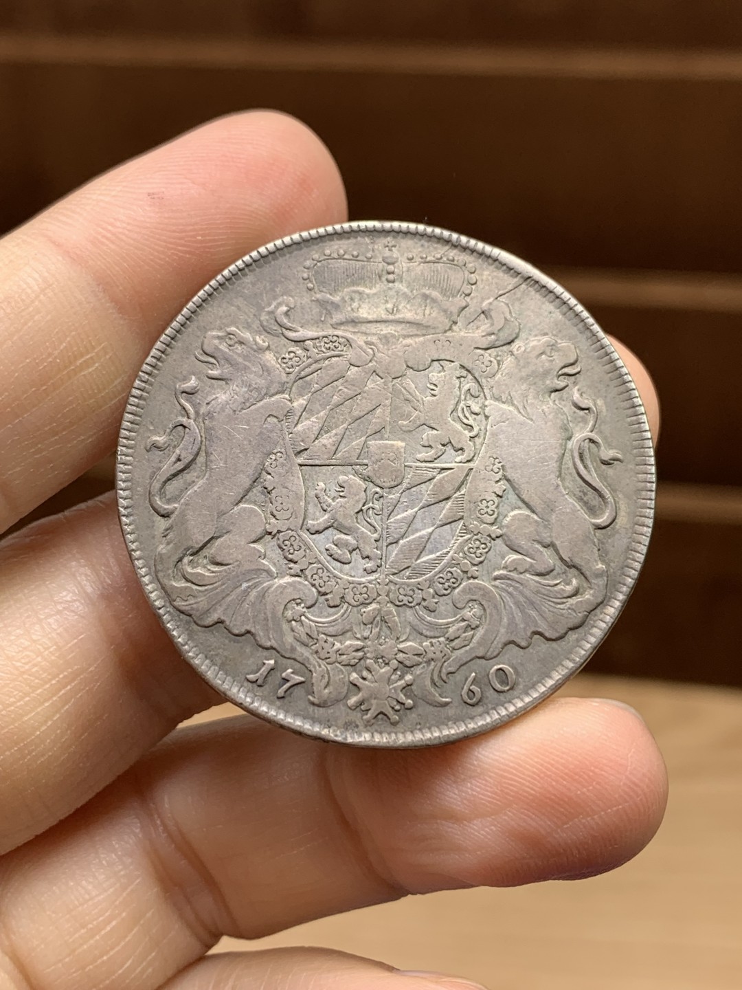 《竞宝斋》第147场-周日，周一 2场 (全场包邮) 巴伐利亚1760年双狮泰勒 少见品种原味包浆