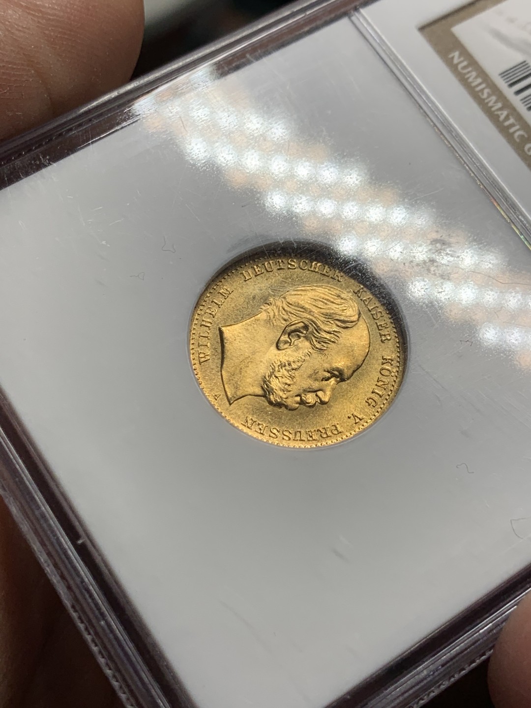 《竞宝斋》第147场-周日，周一 2场 (全场包邮) NGC-MS67 1872A德国普鲁士10马克金币，超高分