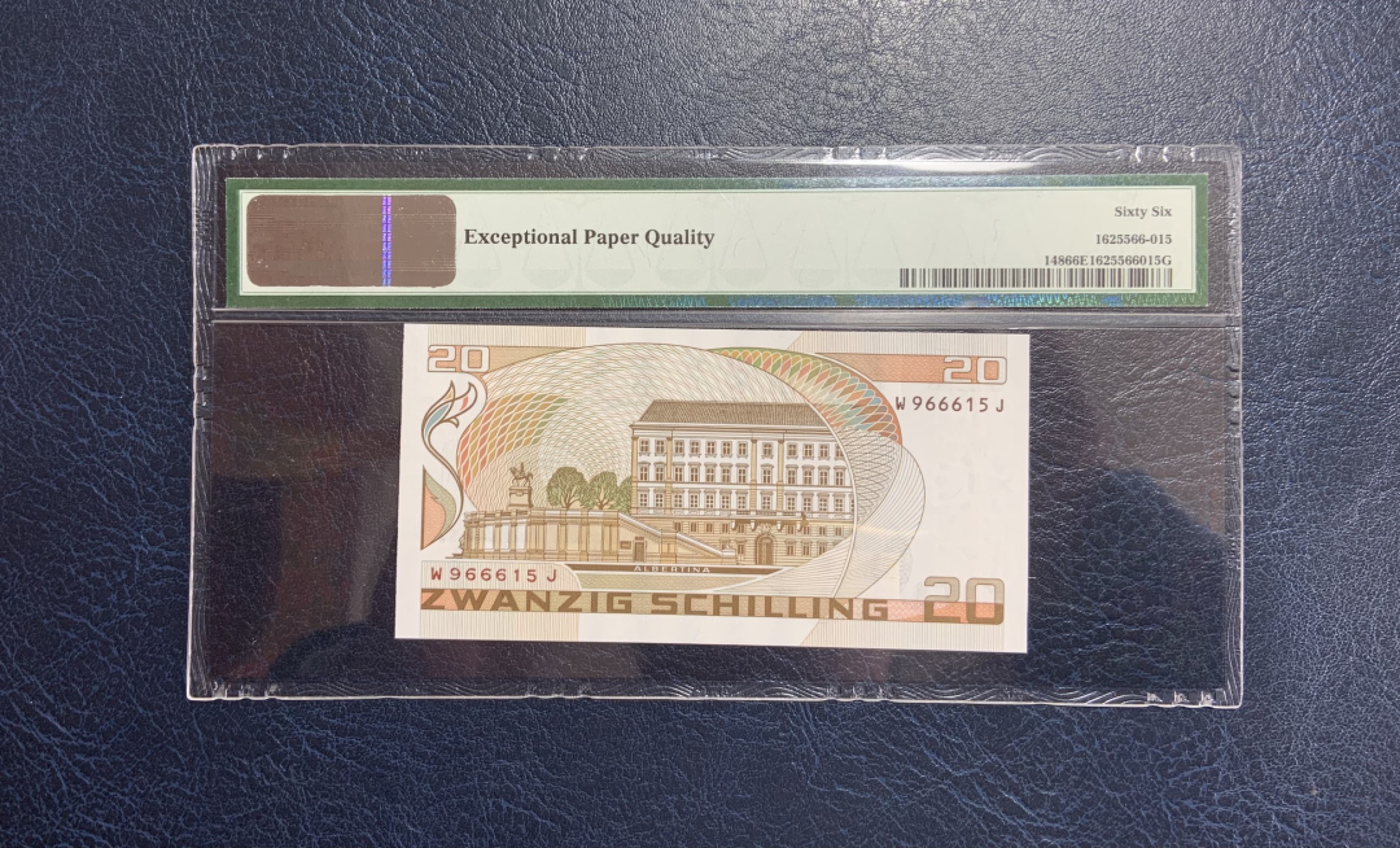 收藏联盟Quantum Auction 第243期拍卖 已更新 奥地利1986年20先令 PMG66 内夹豹子号 
