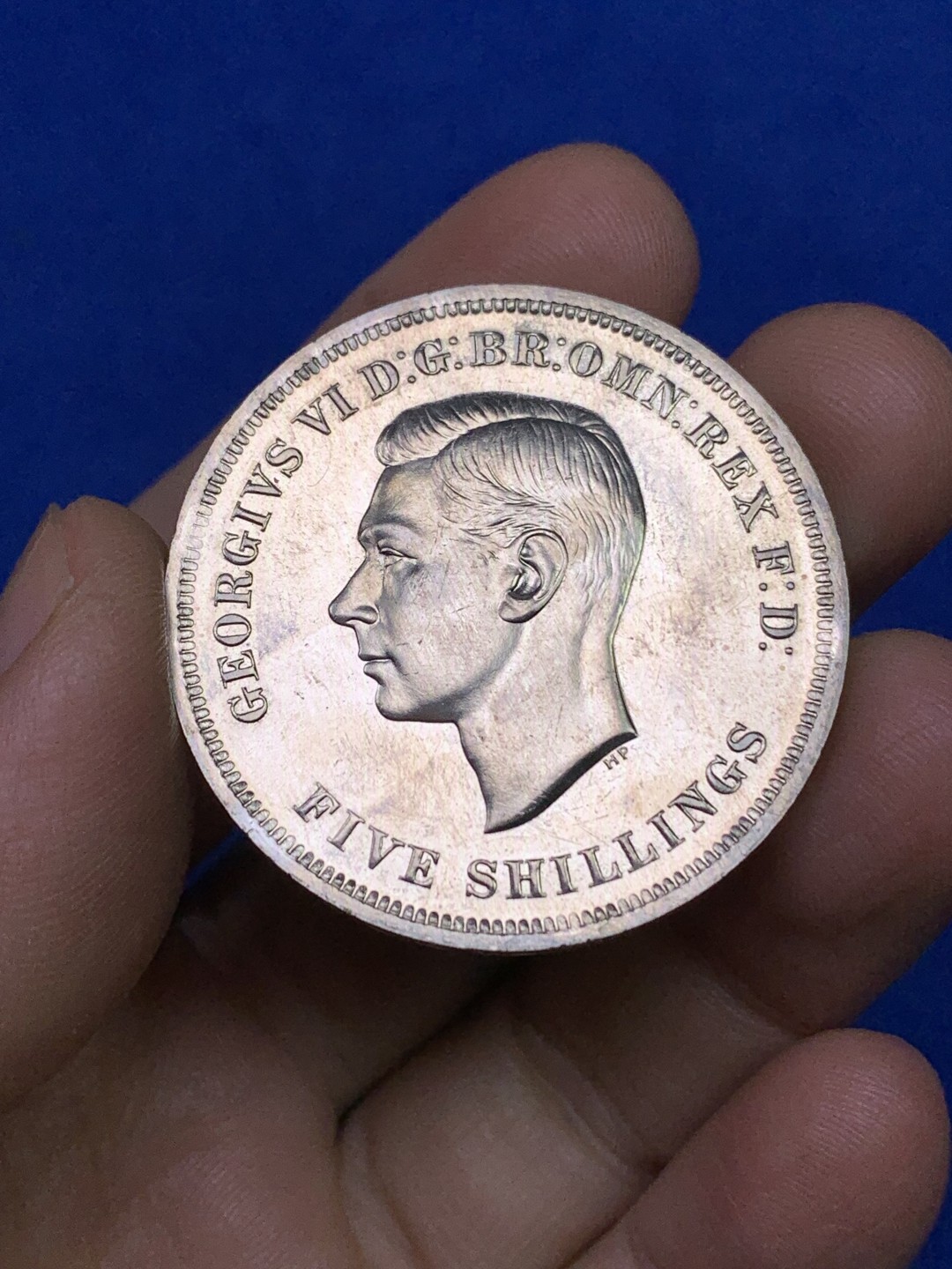 《竞宝斋》第147场-周日，周一 2场 (全场包邮) 英国 1951年 乔治六世 最后的马剑 克朗镍马剑 绿盒带证书