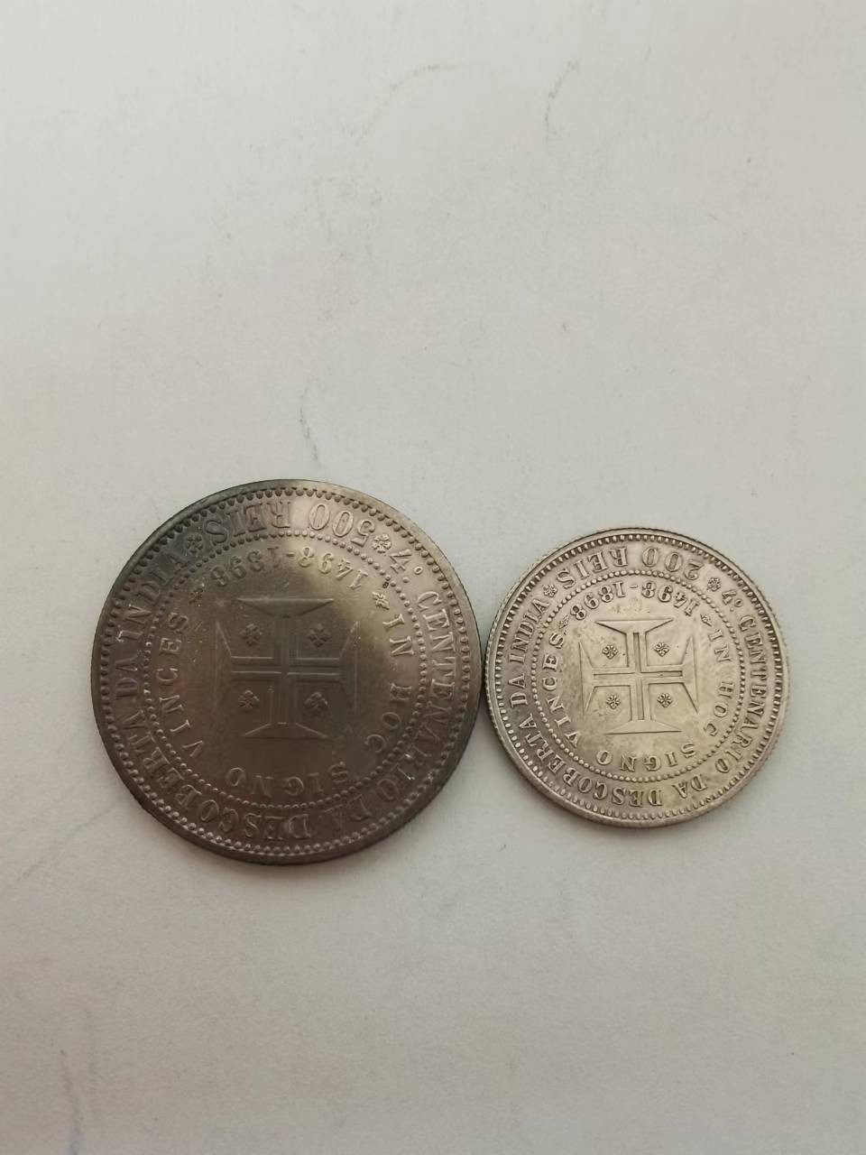 0起1加外国币章专场 1898年葡萄牙发现印度400年银币