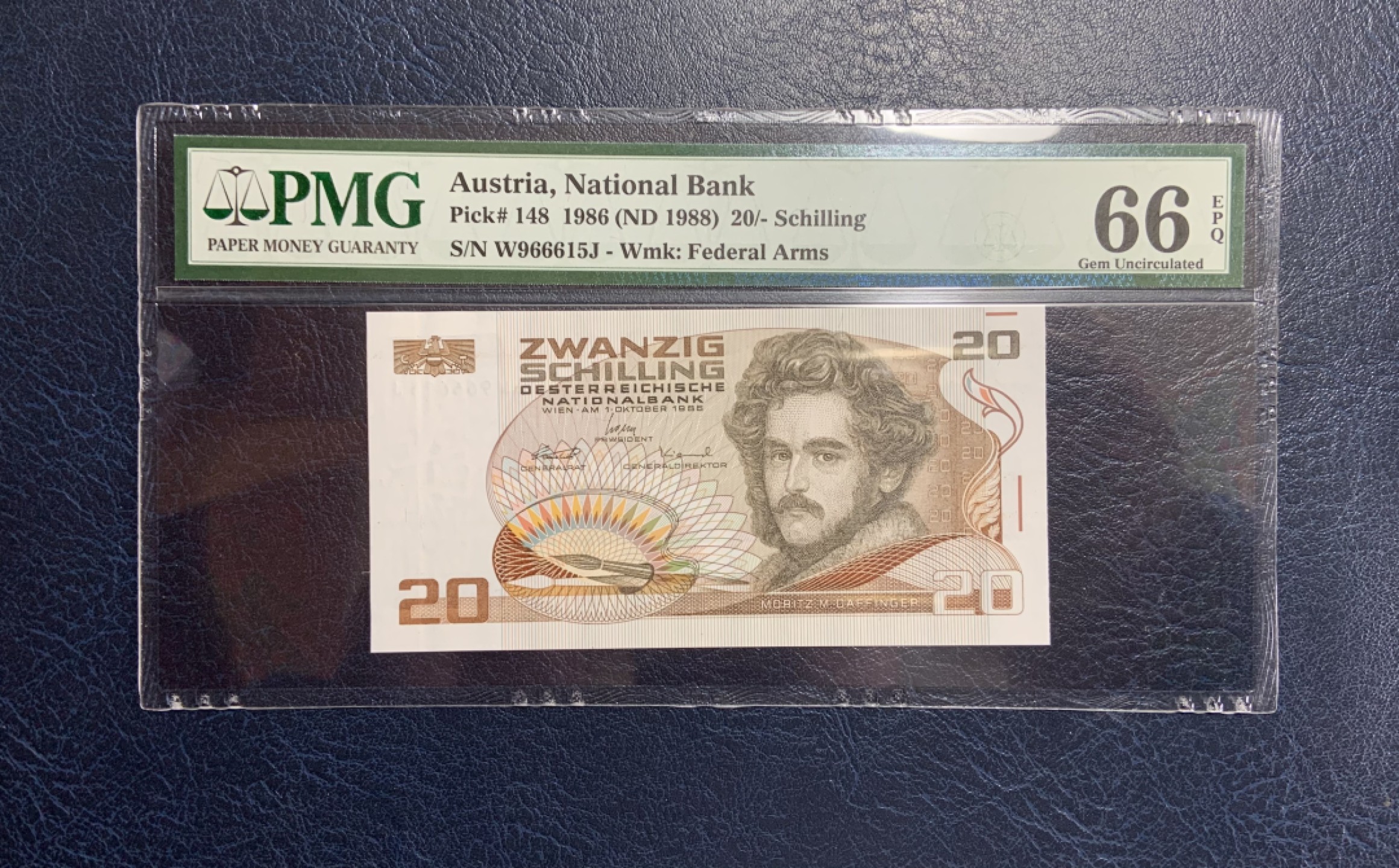 收藏联盟Quantum Auction 第243期拍卖 已更新 奥地利1986年20先令 PMG66 内夹豹子号 