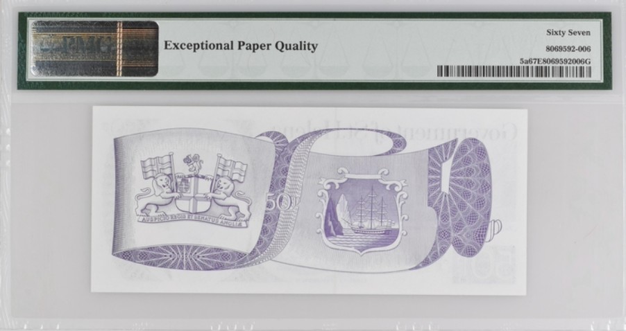 收藏联盟Quantum Auction 第244期拍卖  圣赫勒拿岛1979年50便士 PMG67