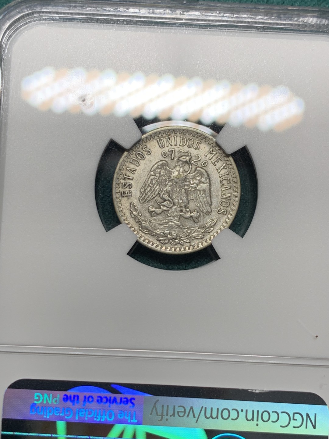 《竞宝斋》第147场-周日，周一 2场 (全场包邮) NGC AUD 1937M墨西哥20分银币