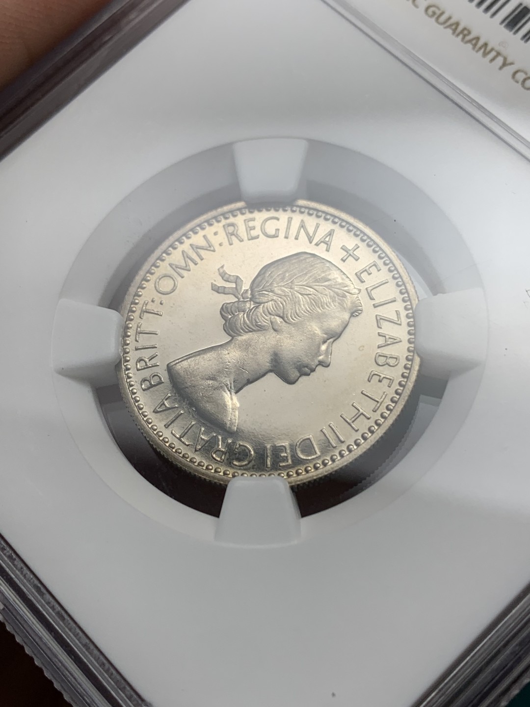 《竞宝斋》第147场-周日，周一 2场 (全场包邮) NGC-PF65CA 1953年英国伊丽莎白二世加冕首年精制1先令，带cameo（ENGLAND)