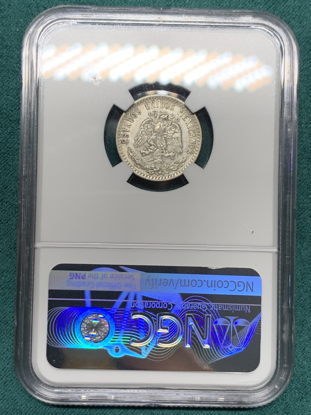 《竞宝斋》第147场-周日，周一 2场 (全场包邮) NGC AUD 1937M墨西哥20分银币