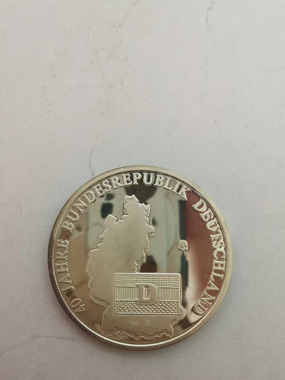 0起1加外国币章专场 1989年联邦德国40年银章