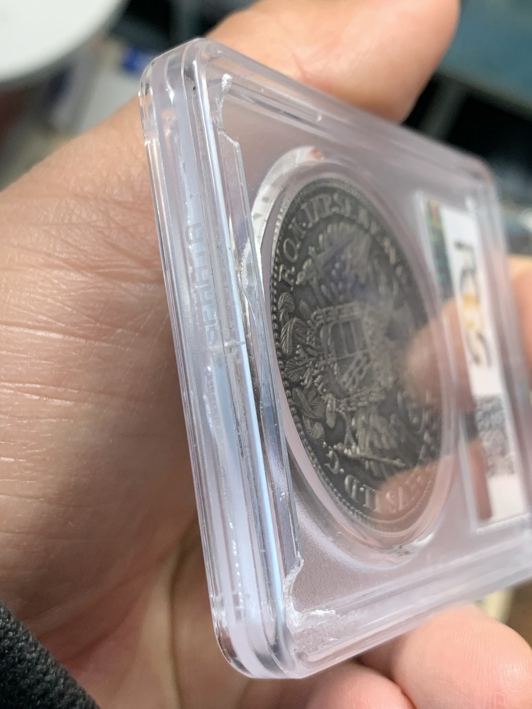 《竞宝斋》第147场-周日，周一 2场 (全场包邮) PCGS-AU55 德国 1779年 神罗纽伦堡景观泰勒大银币 经典品种 细节不错