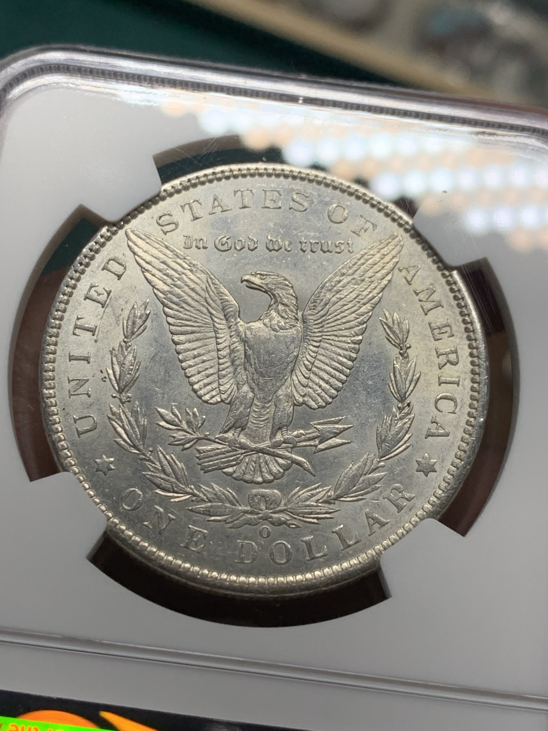 《竞宝斋》第147场-周日，周一 2场 (全场包邮) NGC-MS61 美国1901-O年 摩根一元大银币 顶级好品