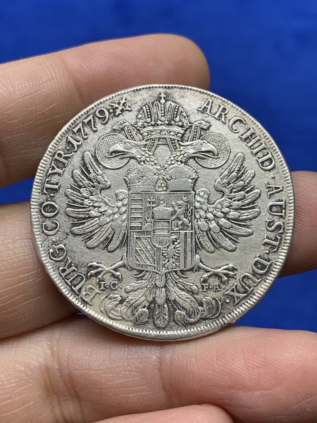 《竞宝斋》第147场-周日，周一 2场 (全场包邮) 奥地利 大奶妈 1779 原铸 泰勒银币 ICFA版