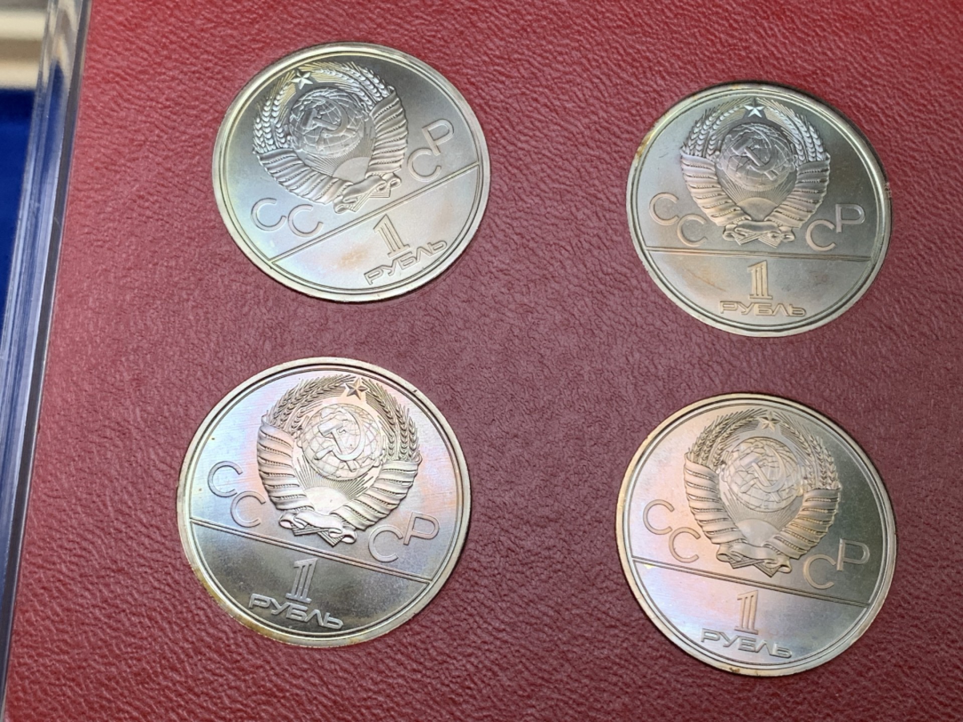 《竞宝斋》第147场-周日，周一 2场 (全场包邮) 1980年 苏联 奥运会 精制币六枚