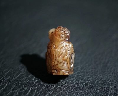 ｜冷门出品｜精选专拍·第壹拾陆场· - 明清工老和田玉通天孔人物挂件｜尺寸详见图片