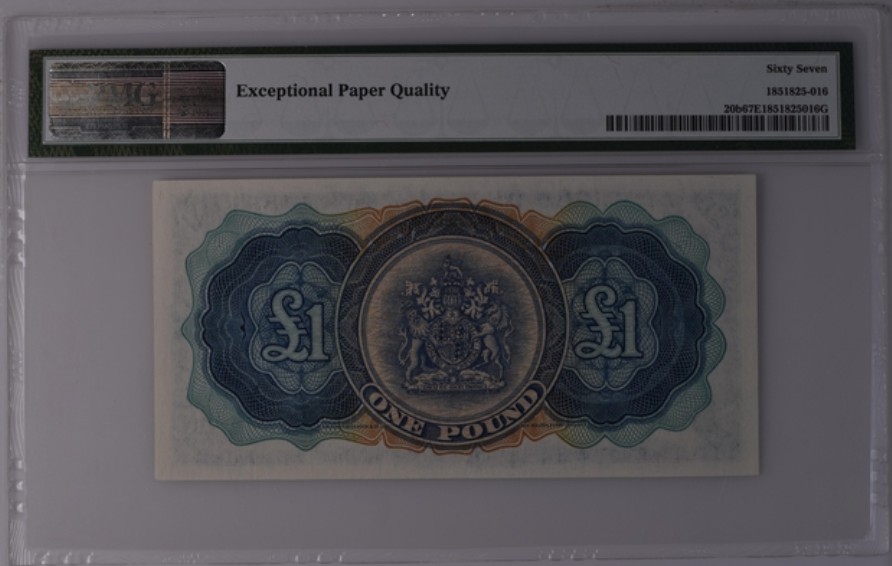 收藏联盟Quantum Auction 第244期拍卖  百慕大1957年1镑 PMG67 冠军分