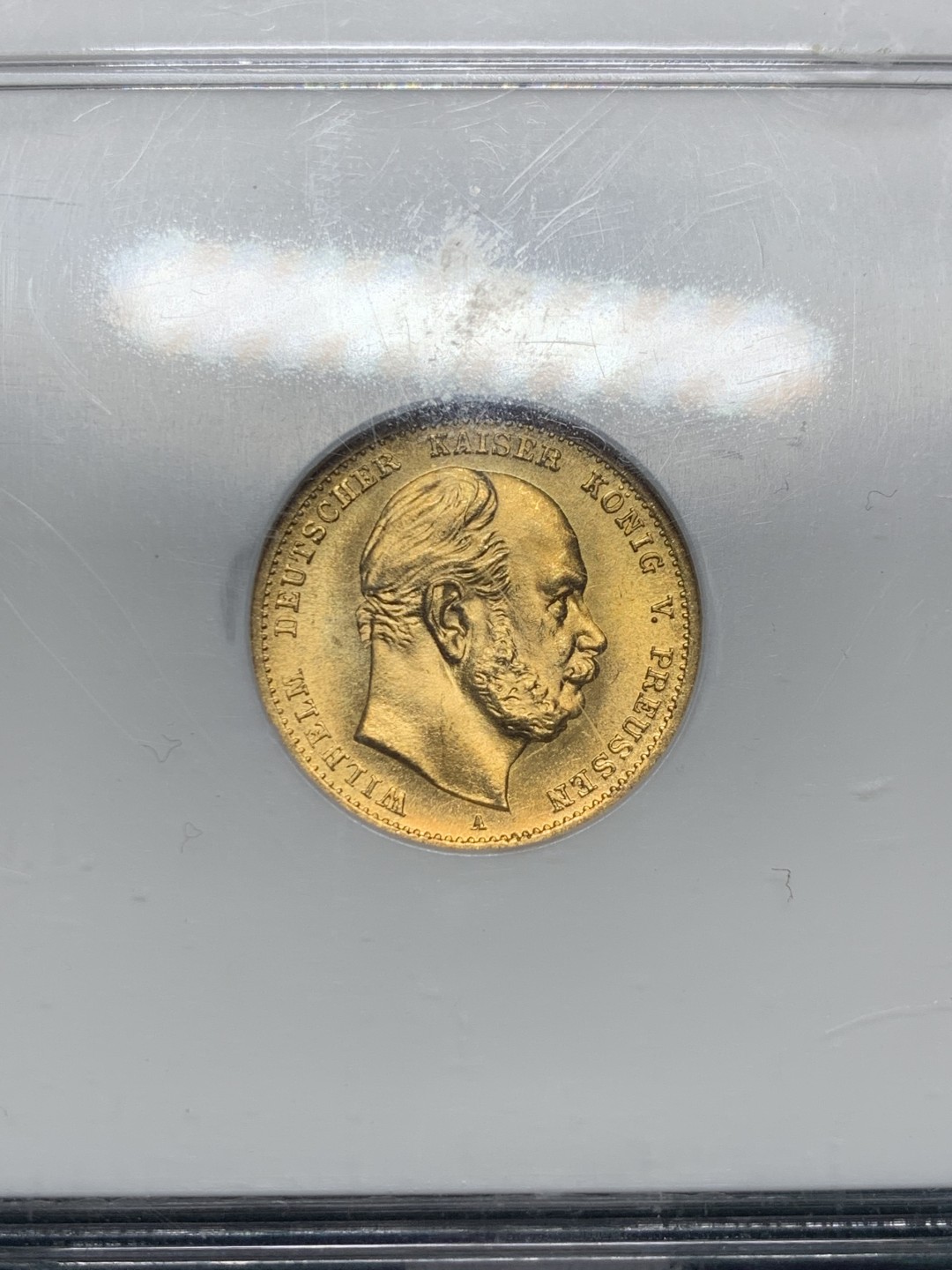 《竞宝斋》第147场-周日，周一 2场 (全场包邮) NGC-MS67 1872A德国普鲁士10马克金币，超高分