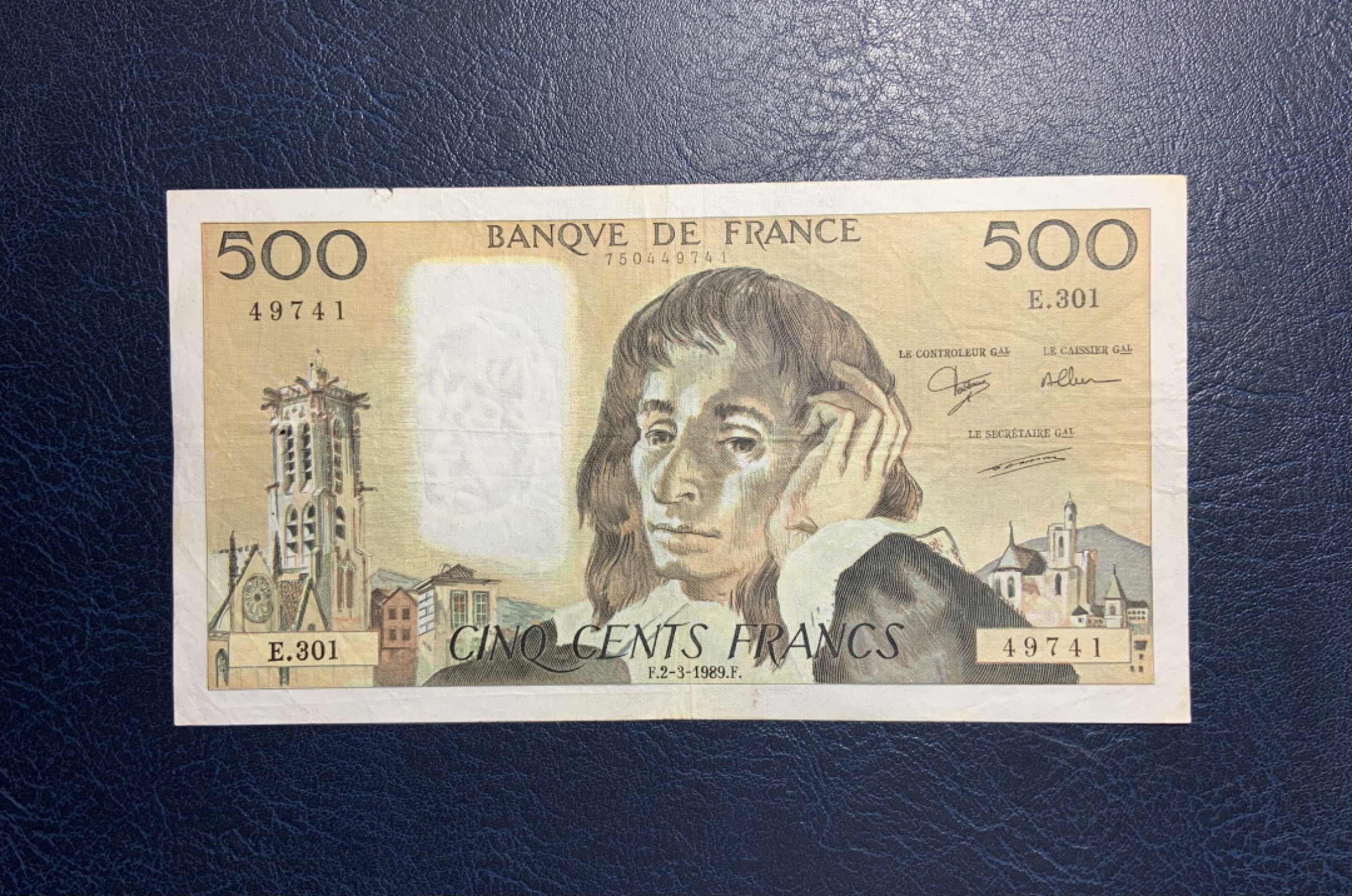 收藏联盟Quantum Auction 第243期拍卖 已更新 法国1989年500法郎 品相如图 非全新
