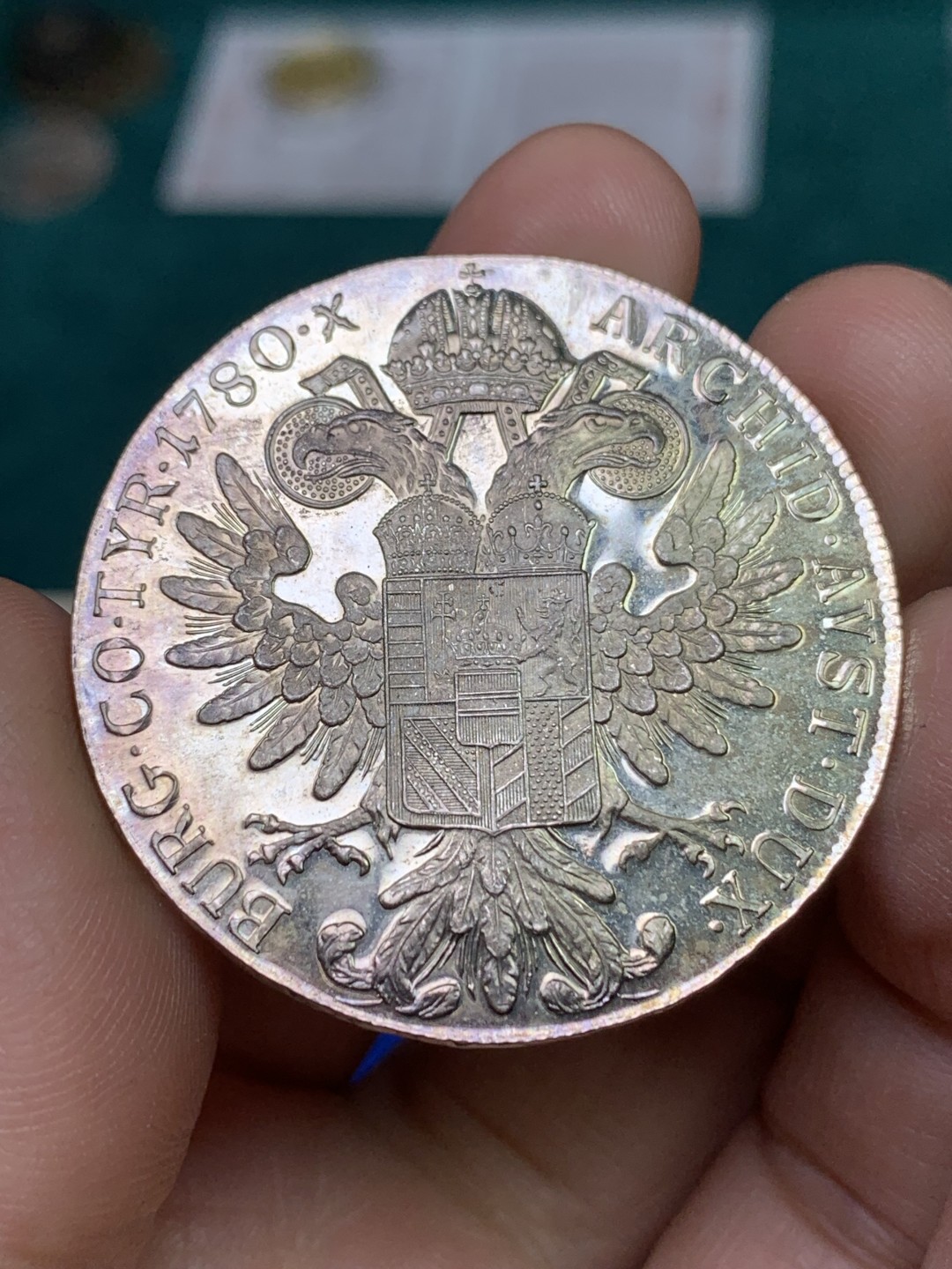 《竞宝斋》第147场-周日，周一 2场 (全场包邮) Proof精制后铸1780年大奶妈玛丽亚特蕾莎泰勒大银币，镜面磨砂很漂亮