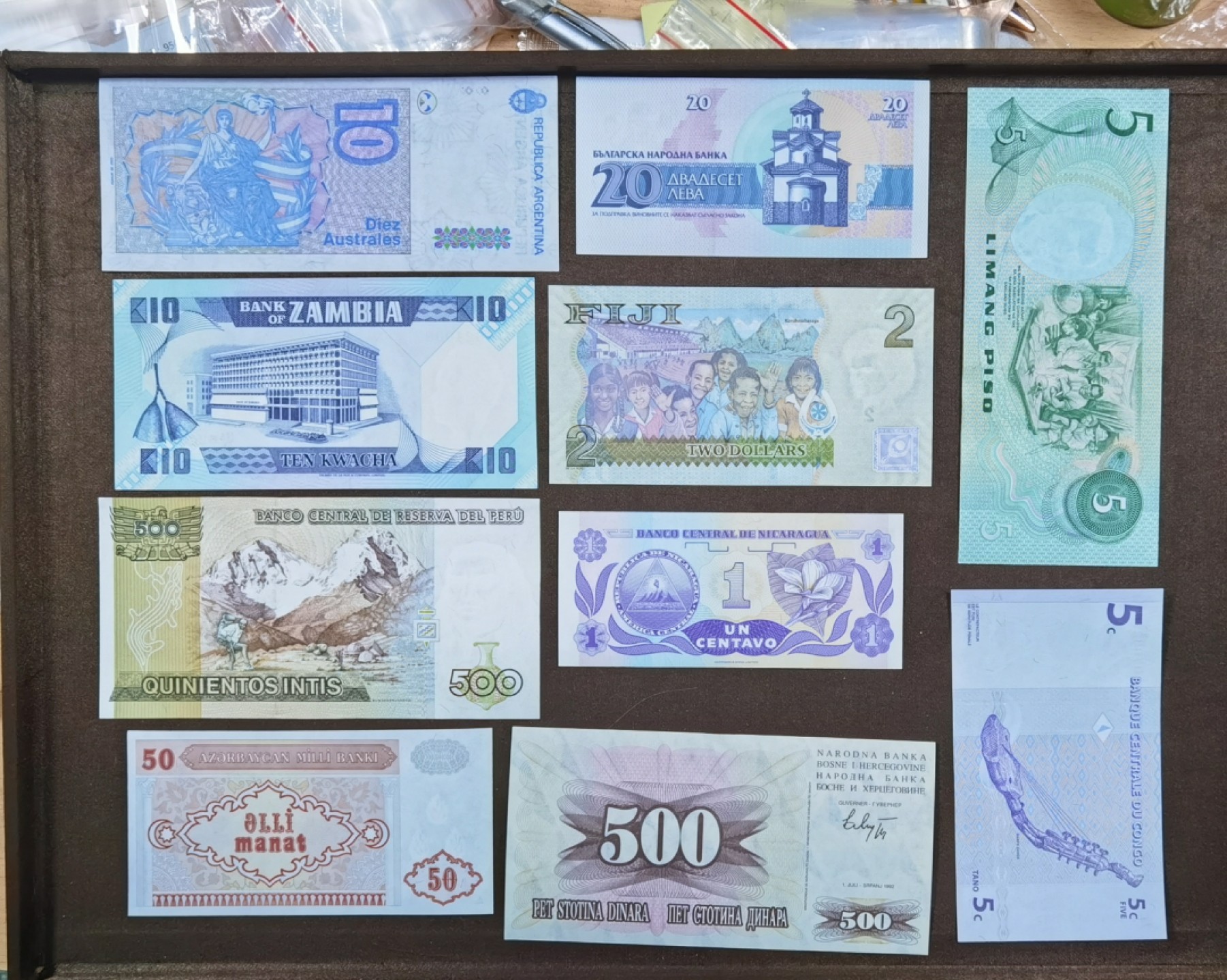北京马甸外国币专卖微拍第九十四期，外国纸币专场，陆续上新，欢迎关注 散币10张之八