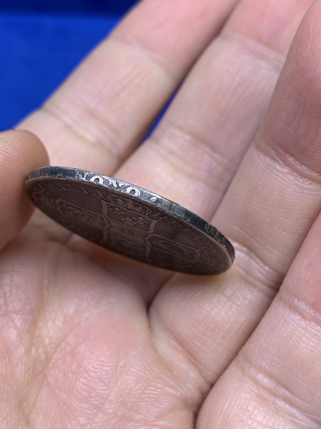 《竞宝斋》第147场-周日，周一 2场 (全场包邮) 英国 1746年 水泡眼 乔治二世 半克朗 银币 LIMA 版本 铸币材料源自利马海战缴获的白银 铸造