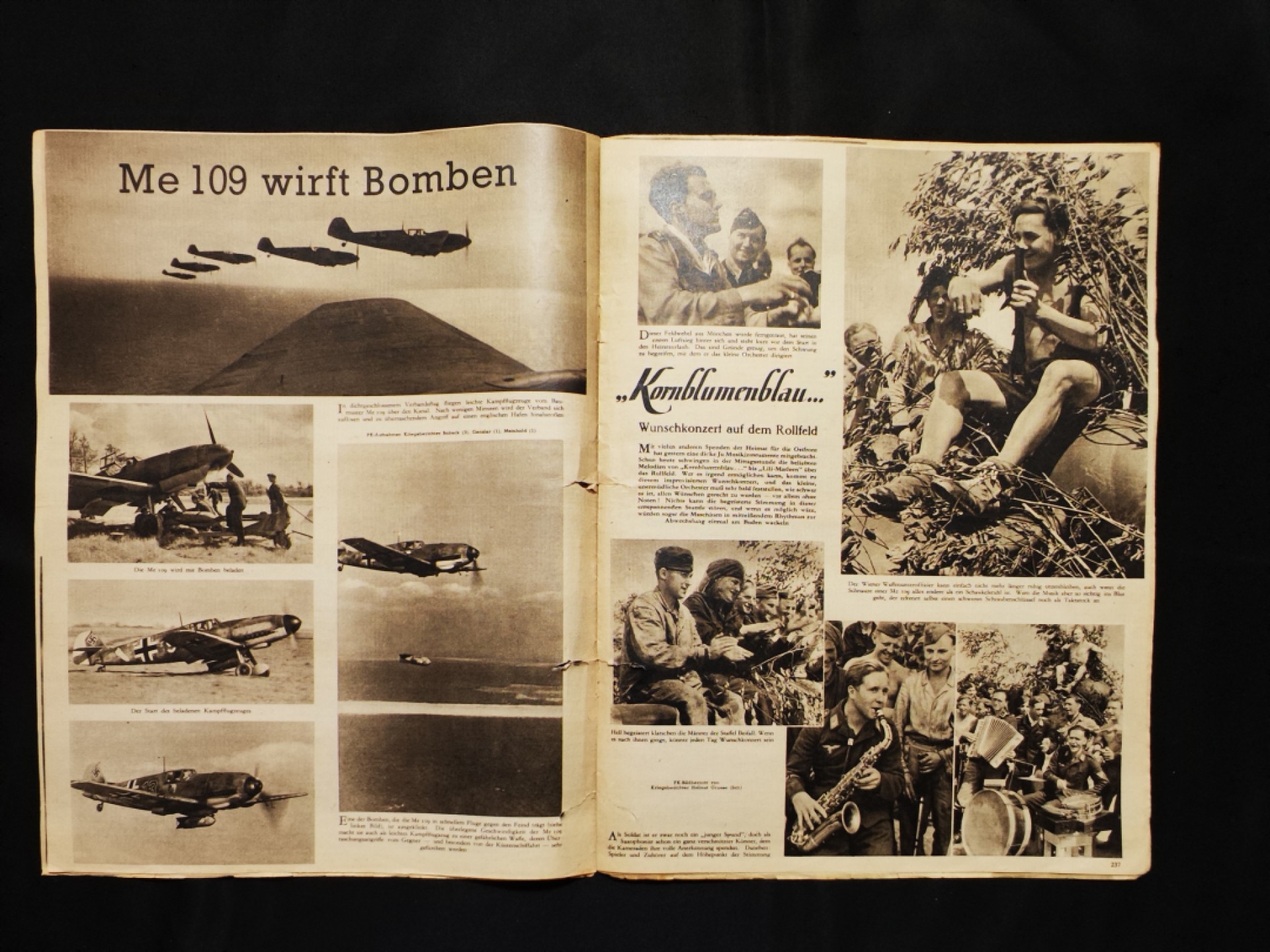 世界精品徽章拍卖-第二场 德三空军《Adler》杂志，1942年8月18日发行，介绍了空军的斯图卡部队，以及Bf-109部队