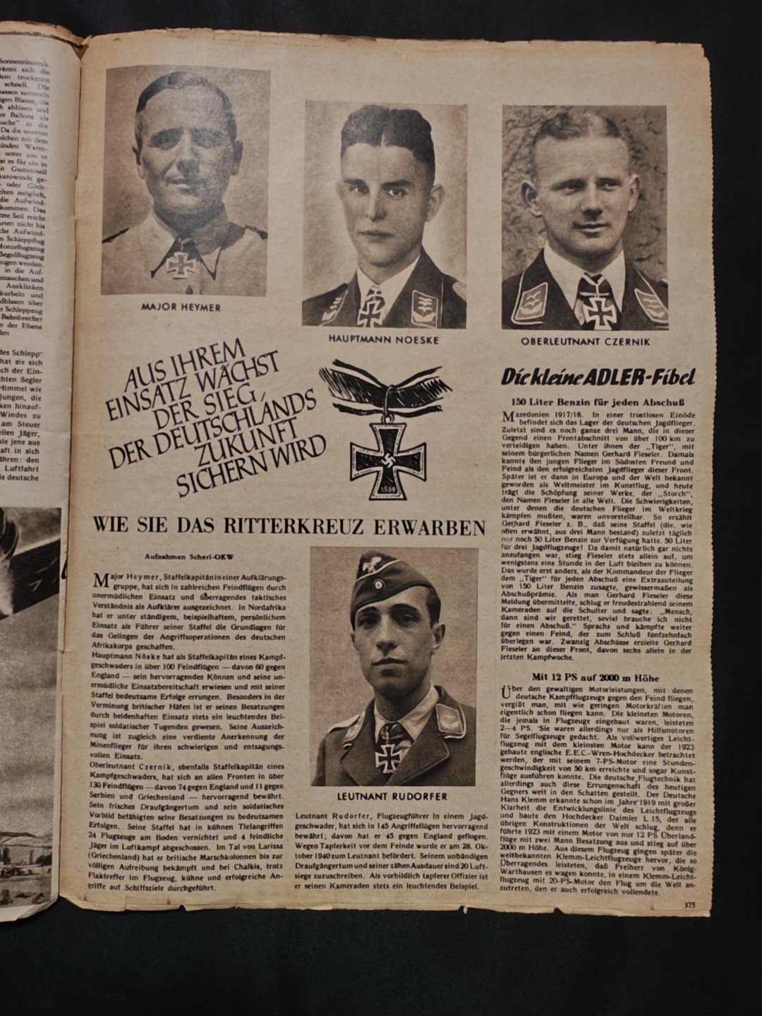 世界精品徽章拍卖-第二场 德三空军《Adler》杂志，1941年7月8日刊发，很特殊的一期，介绍了空军在巴巴罗萨计划中的行动，以及空降克里特的战斗