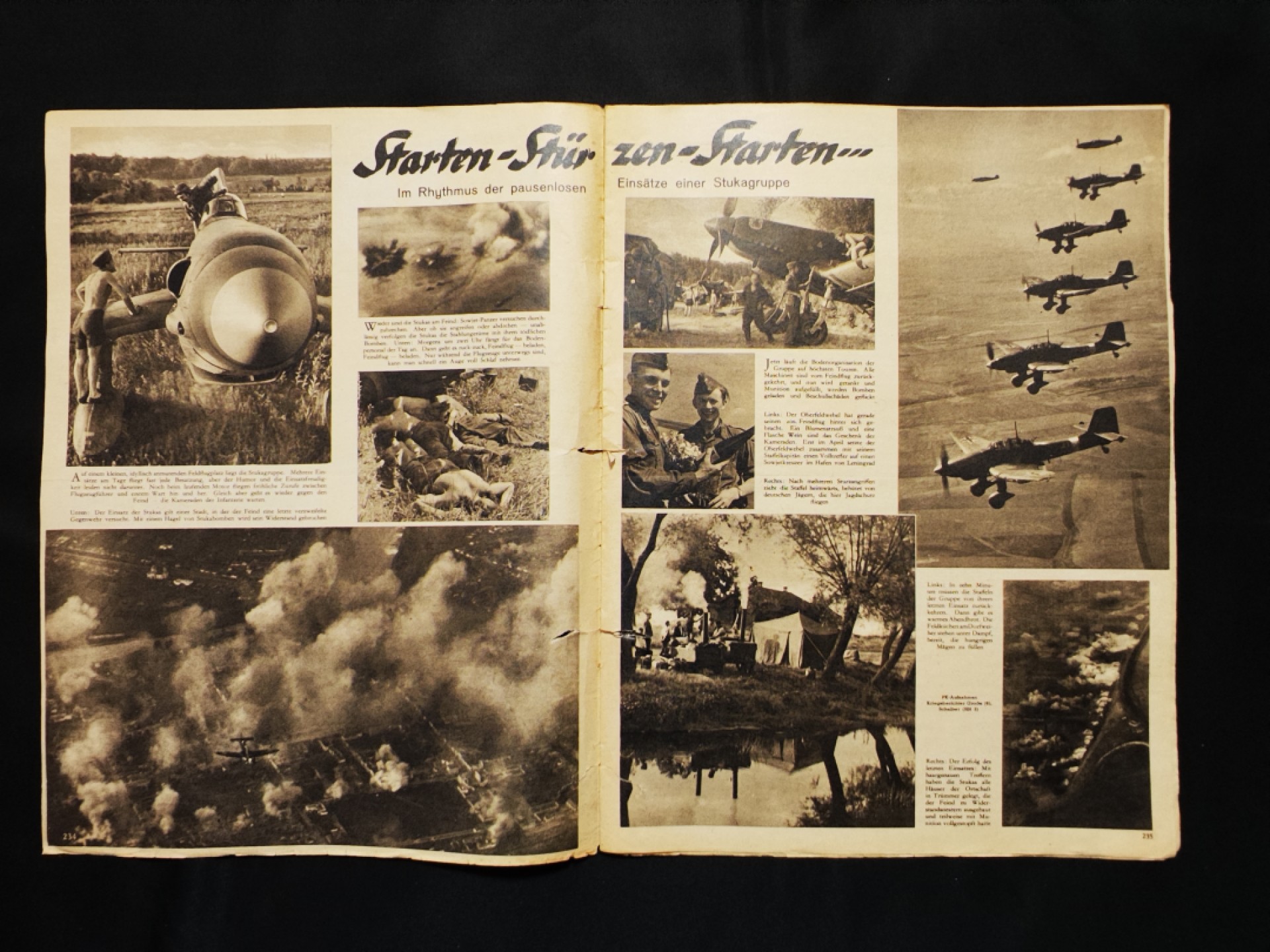 世界精品徽章拍卖-第二场 德三空军《Adler》杂志，1942年8月18日发行，介绍了空军的斯图卡部队，以及Bf-109部队