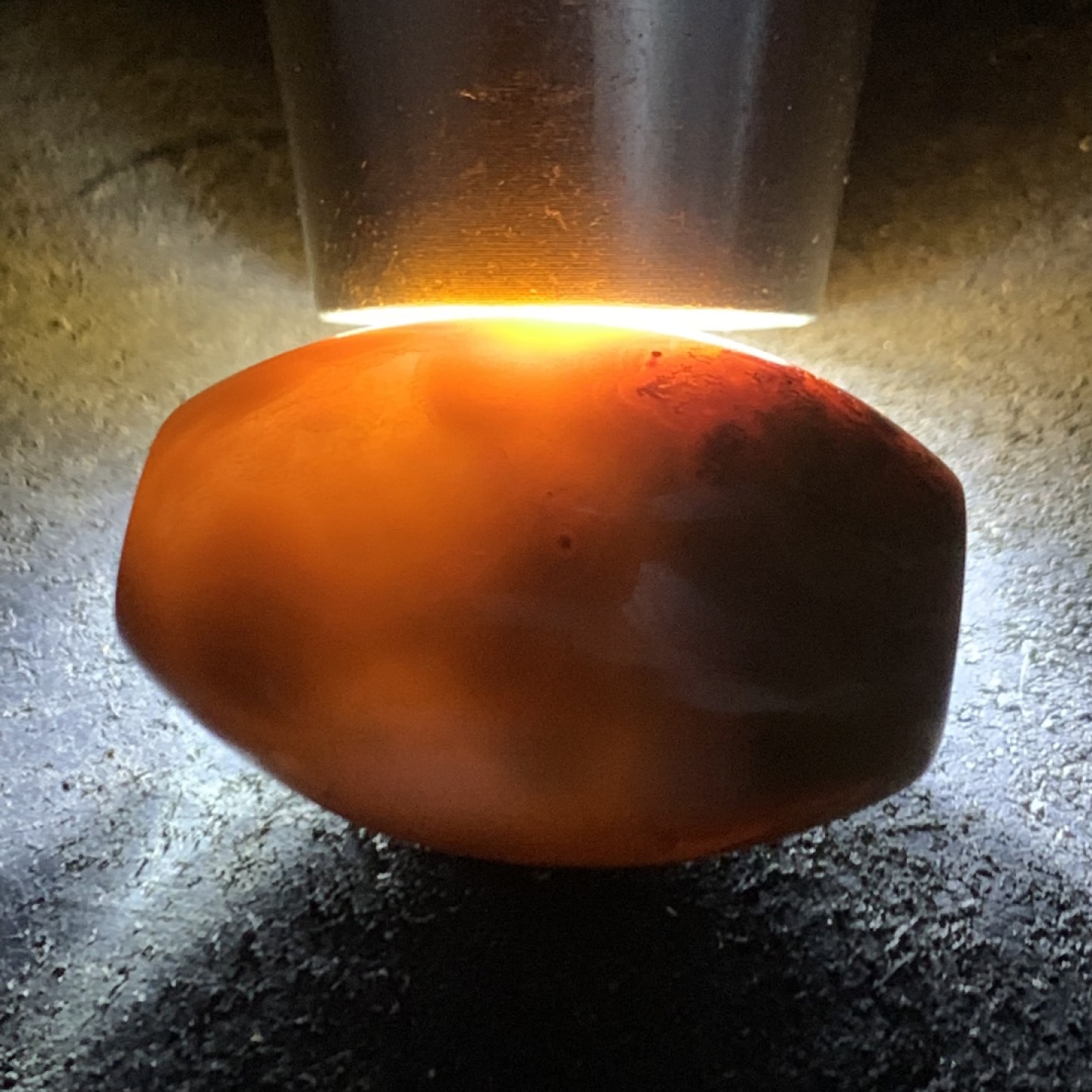 战国红玛瑙勒子一个！