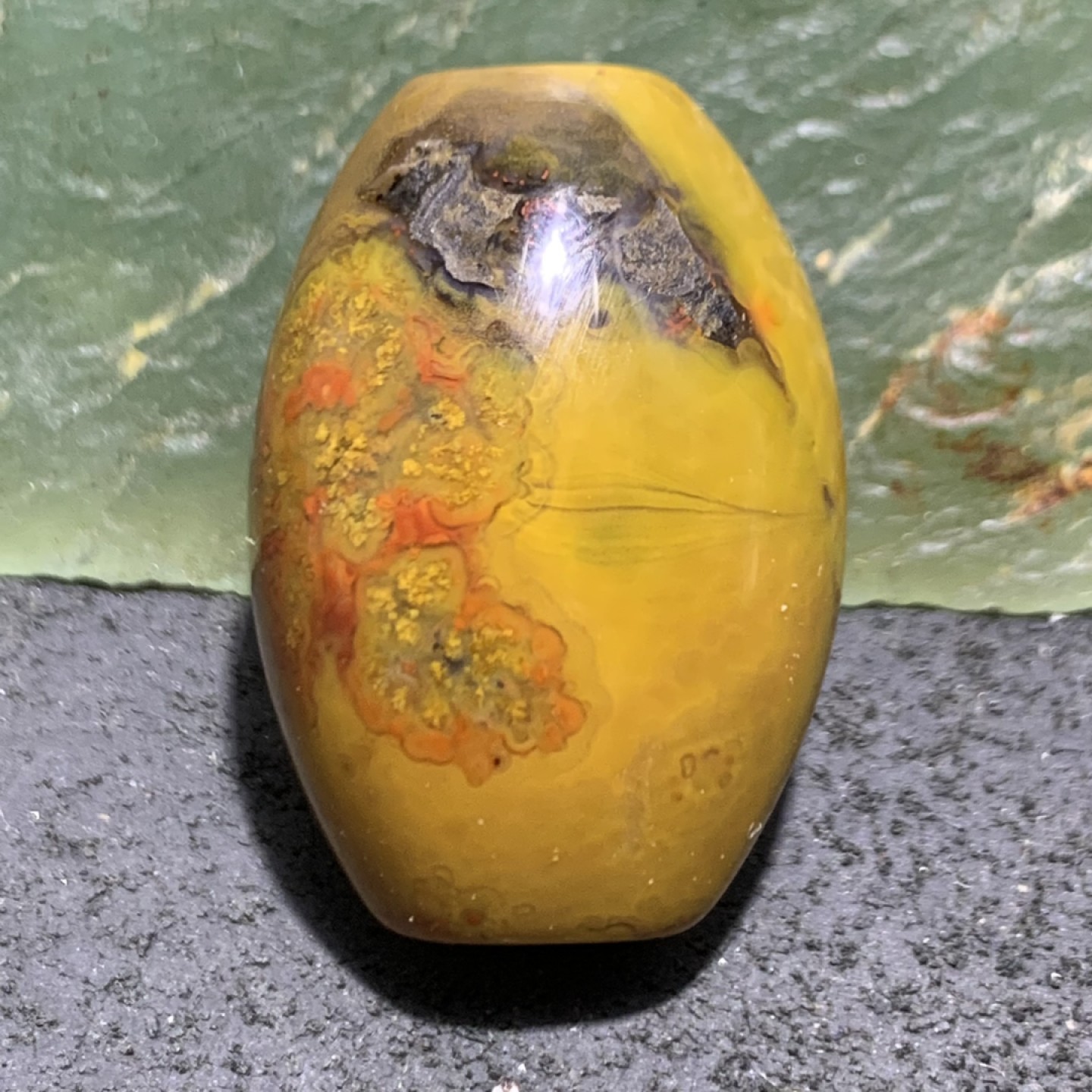 战国红玛瑙勒子一个！