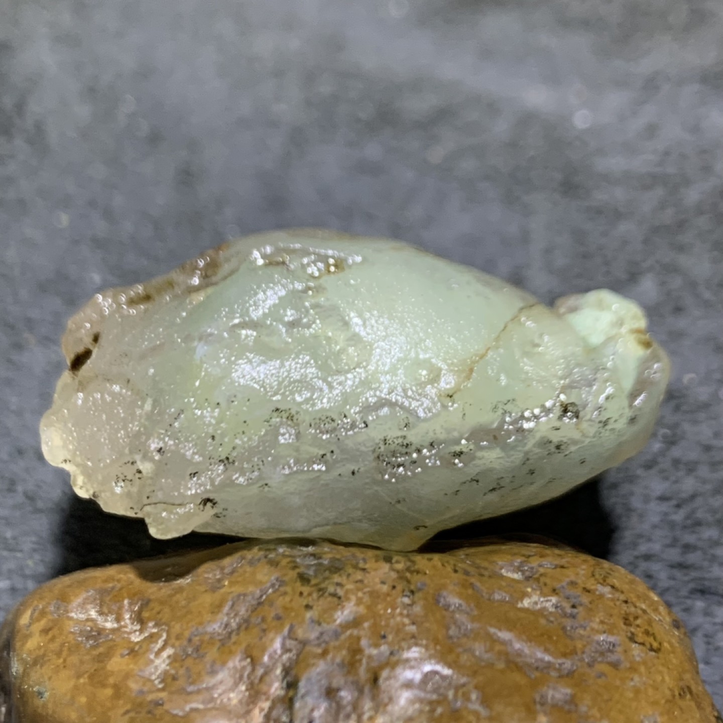 放福利！精美天然戈壁糖心玛瑙原石一颗，