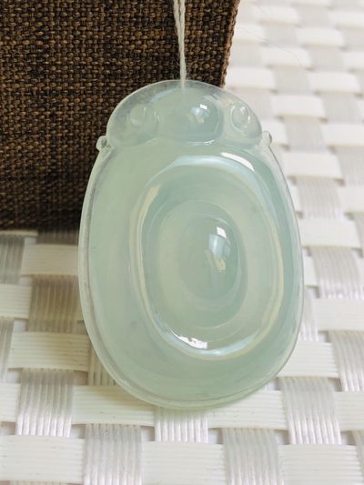 A货翡翠 精品场，万年保真所有翡翠保证货送老婆送女友 - 冰种福贝来财吊坠