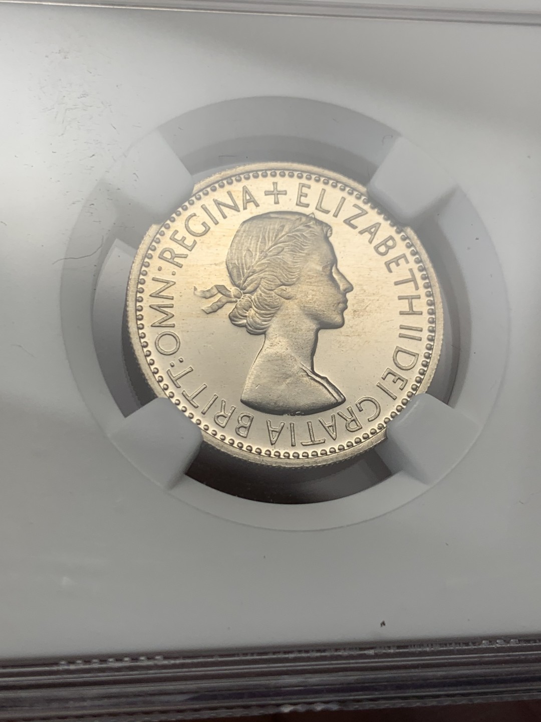 《竞宝斋》第148场-周日，周一 2场 (全场包邮) NGC-PF65UC 1953年英国伊丽莎白二世加冕首年精制1先令,deep cameo难得（ENGLAND)