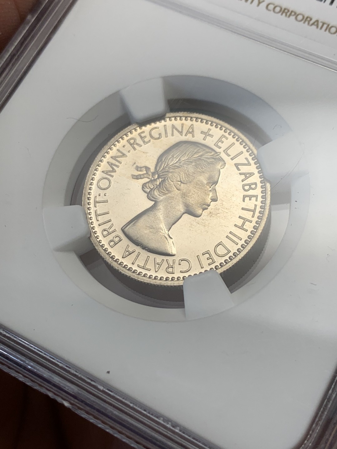 《竞宝斋》第148场-周日，周一 2场 (全场包邮) NGC-PF65UC 1953年英国伊丽莎白二世加冕首年精制1先令,deep cameo难得（ENGLAND)