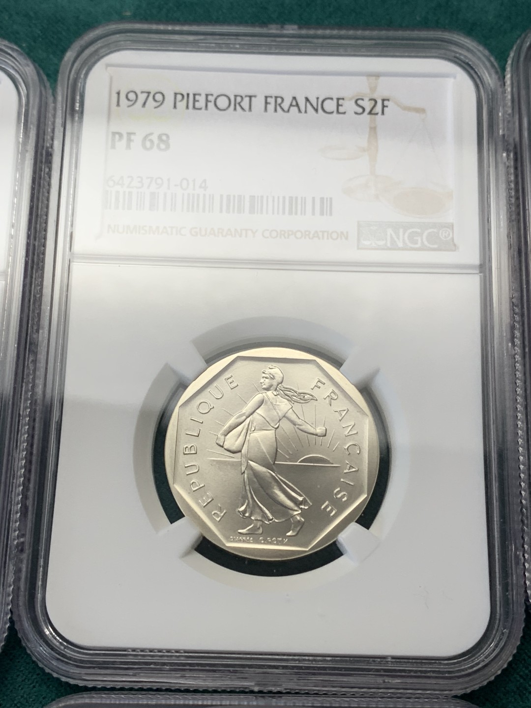 《竞宝斋》第148场-周日，周一 2场 (全场包邮) 法国1979年 加厚piefort 大力神系列十枚套 全部原厂封装去送评的