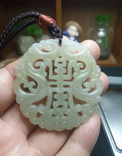 ｜冷门出品｜精选专拍·第壹拾捌场· - 和田玉青白玉复古坠【附证书】｜尺寸详见图片