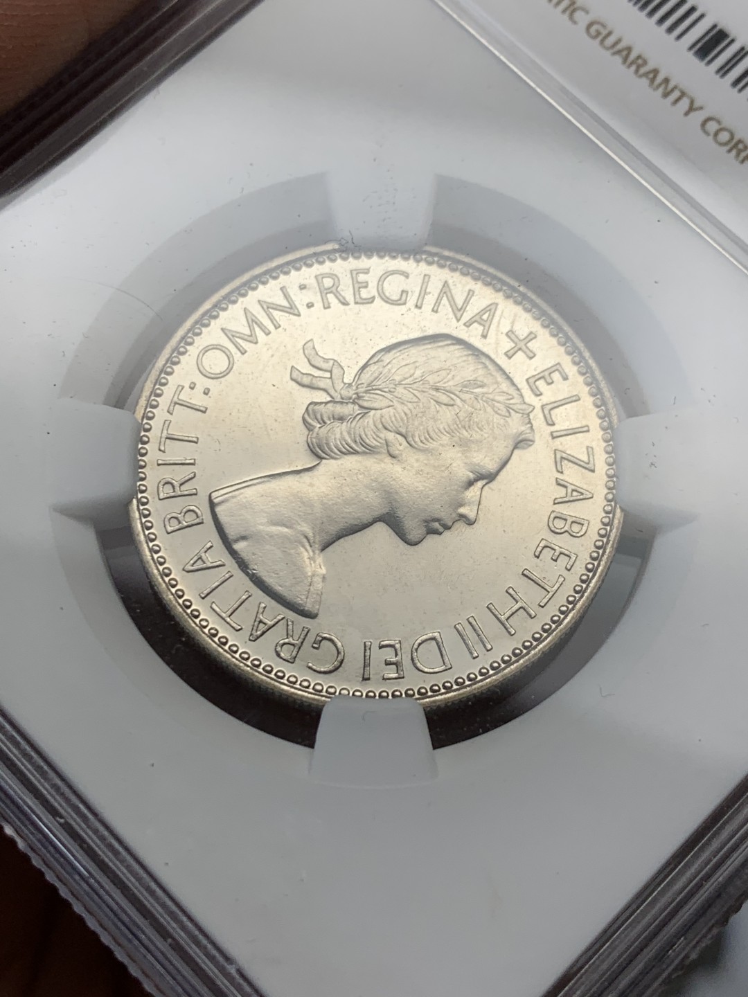 《竞宝斋》第148场-周日，周一 2场 (全场包邮) NGC-PF62 1953年英国伊丽莎白二世加冕首年精制弗洛林（2先令）