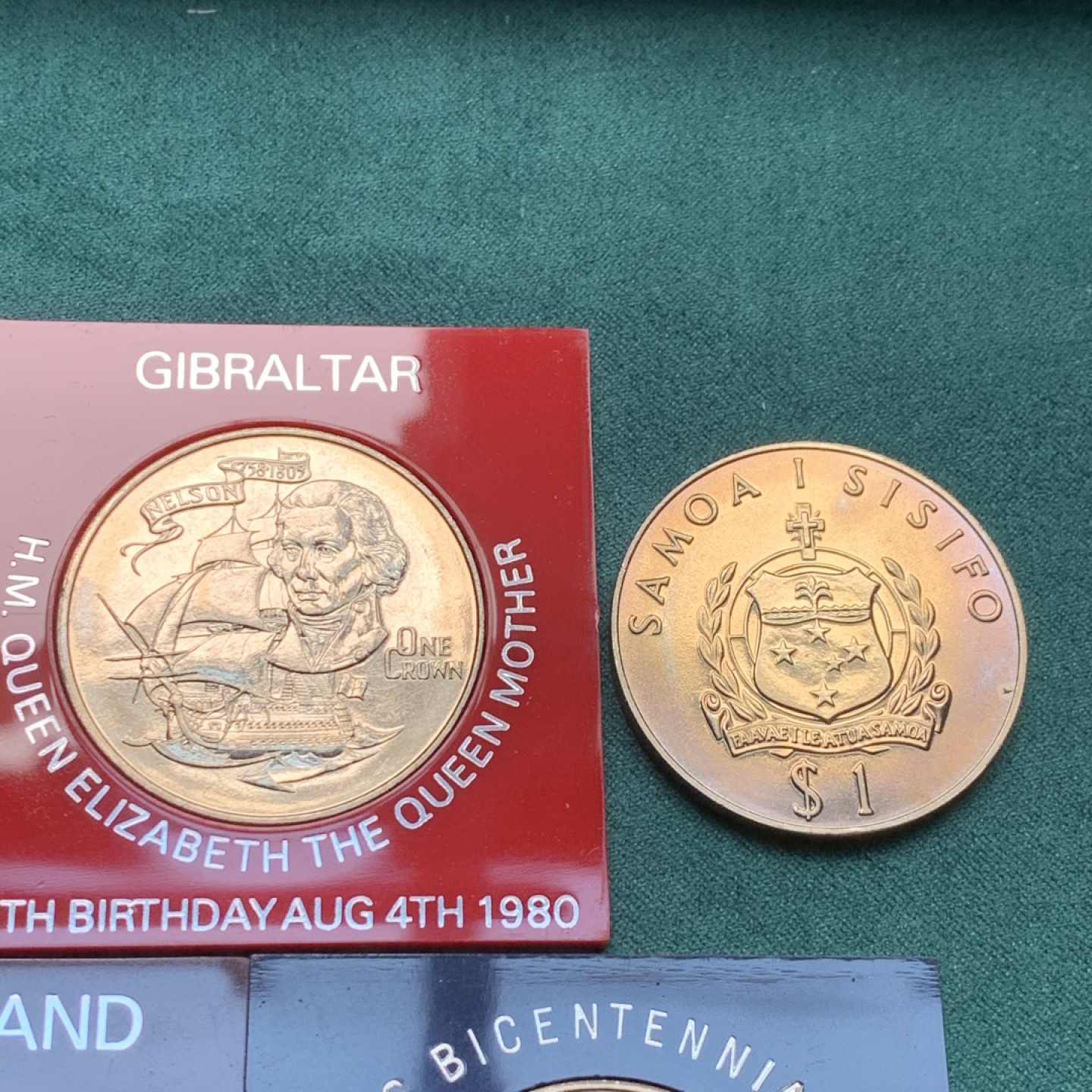 《竞宝斋》第148场-周日，周一 2场 (全场包邮) 五枚克朗纪念币，包含四大洲，玩转全球。