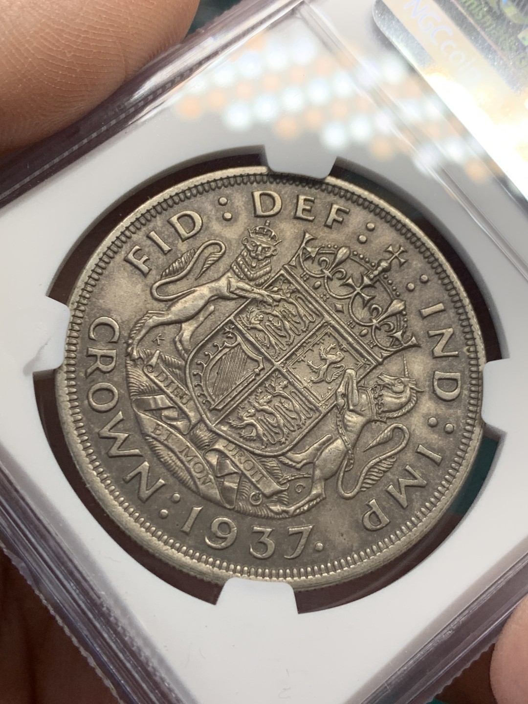 《竞宝斋》第148场-周日，周一 2场 (全场包邮) NGC-MS63 英国1937年 乔六克朗大银币