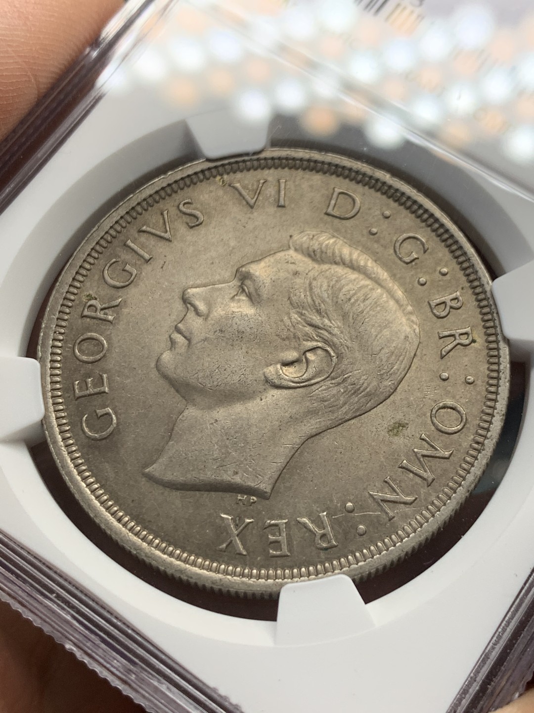 《竞宝斋》第148场-周日，周一 2场 (全场包邮) NGC-MS63 英国1937年 乔六克朗大银币