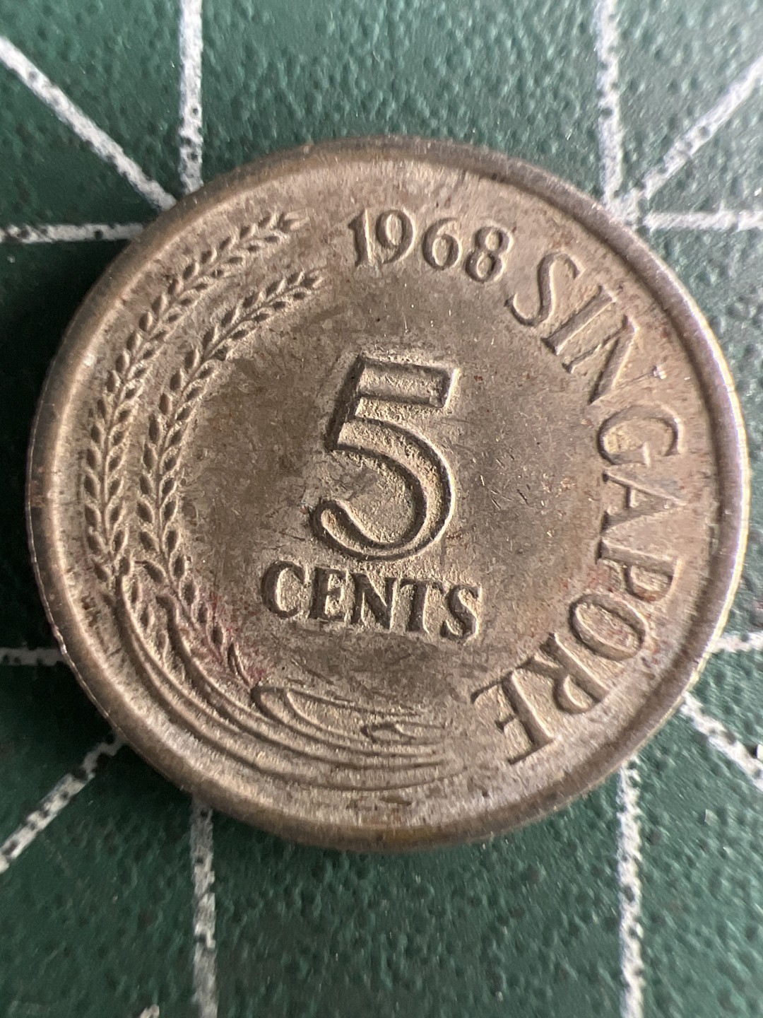 泡泡堂第266期  世界硬币 （无押金，捡漏，全场20包邮，偏远地区除外，接收代拍业务） 新加坡仙鹤五分