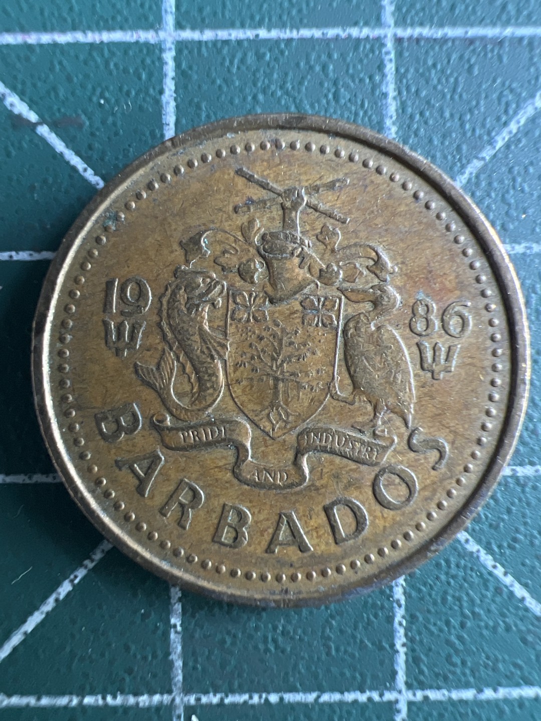 泡泡堂第280期  世界硬币 （无押金，捡漏，全场20包邮，偏远地区除外，接收代拍业务） 巴巴多斯五分