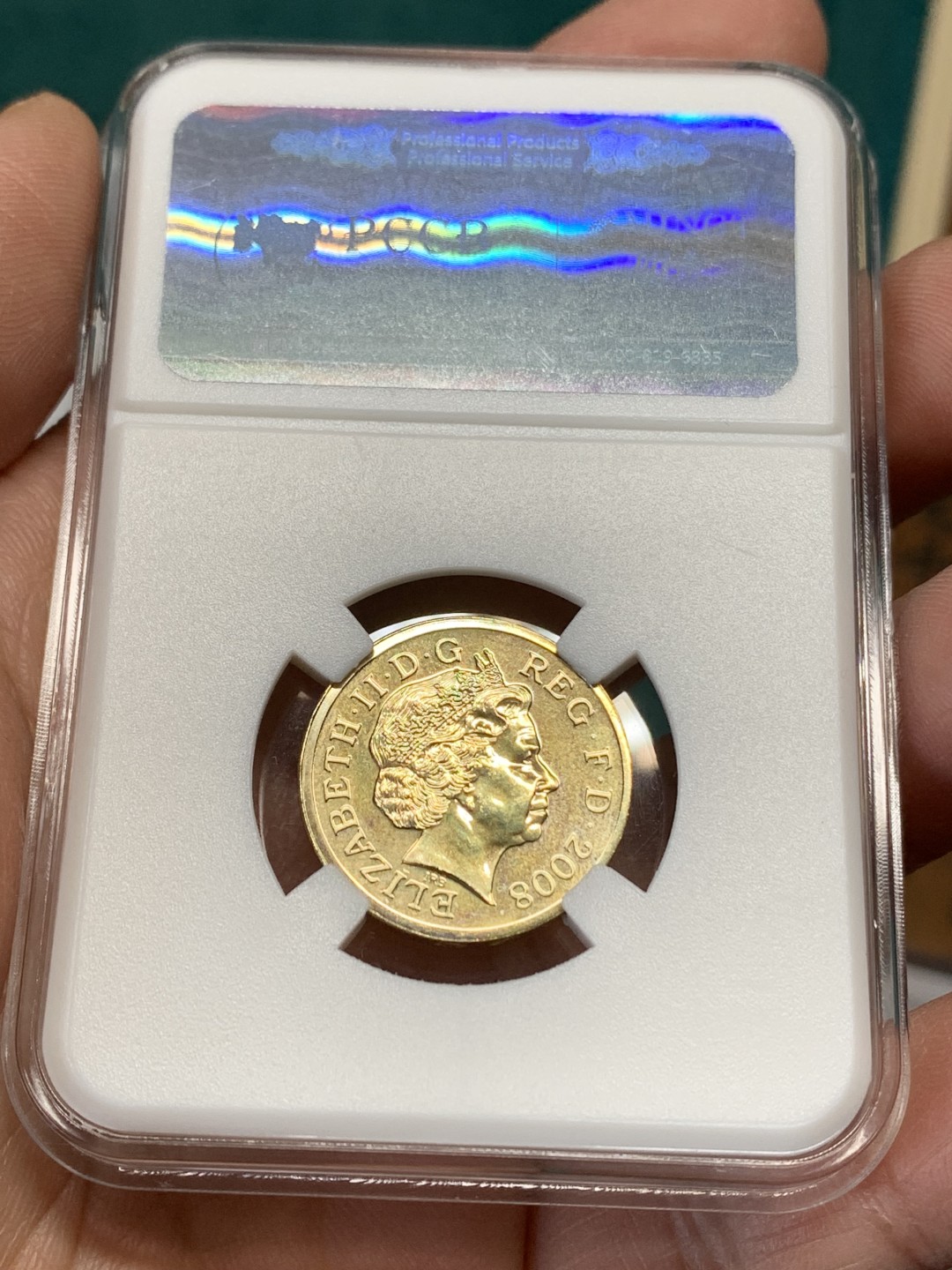 《竞宝斋》第148场-周日，周一 2场 (全场包邮) 英国伊丽莎白硬币，1镑和2镑，BU品质。