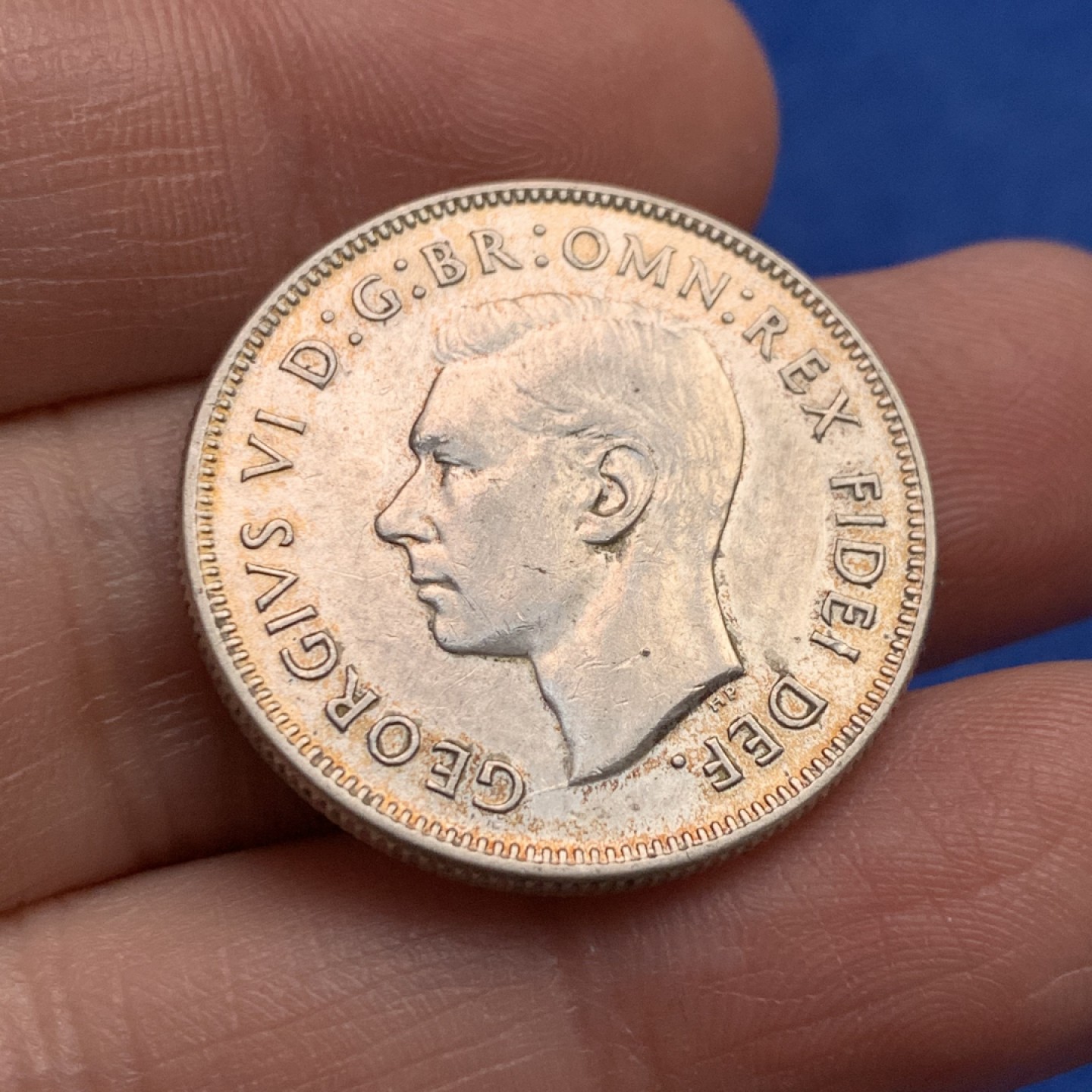 《竞宝斋》第148场-周日，周一 2场 (全场包邮) 2枚一起 澳大利亚1951年1弗洛林银币和1937年1克朗大银币 状态好