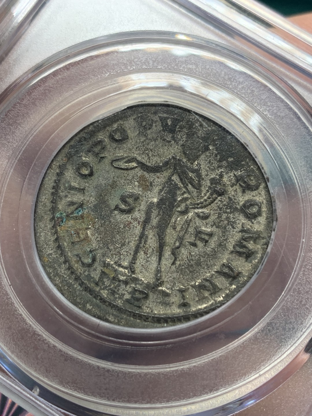 《竞宝斋》第148场-周日，周一 2场 (全场包邮) 公博 MS62 公元285-310年 古罗马马克西米利安一世follis银币 打制居中，镀银层保存较好