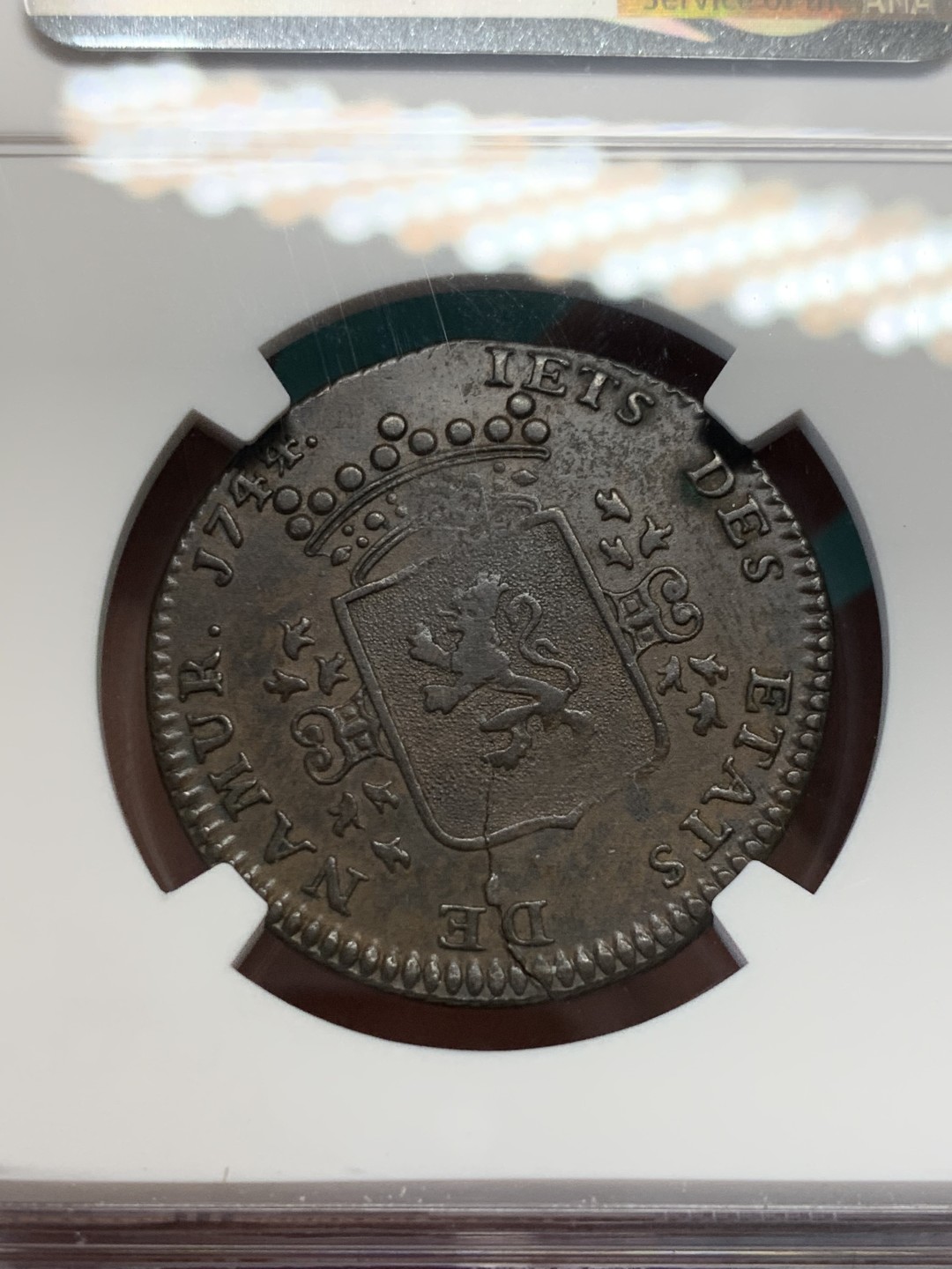 《竞宝斋》第148场-周日，周一 2场 (全场包邮) NGC-XF45 奥地利1744年 大奶妈铜板 此款是所见到品相最优秀的也是唯一一枚入盒 非常罕见