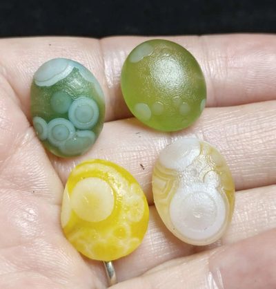 花眼带眼玛瑙专场 - 尺寸 ：18*14/17*15/17*15/17*13mm
