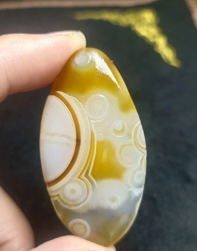 花眼带眼玛瑙专场 - 尺寸52*27mm
