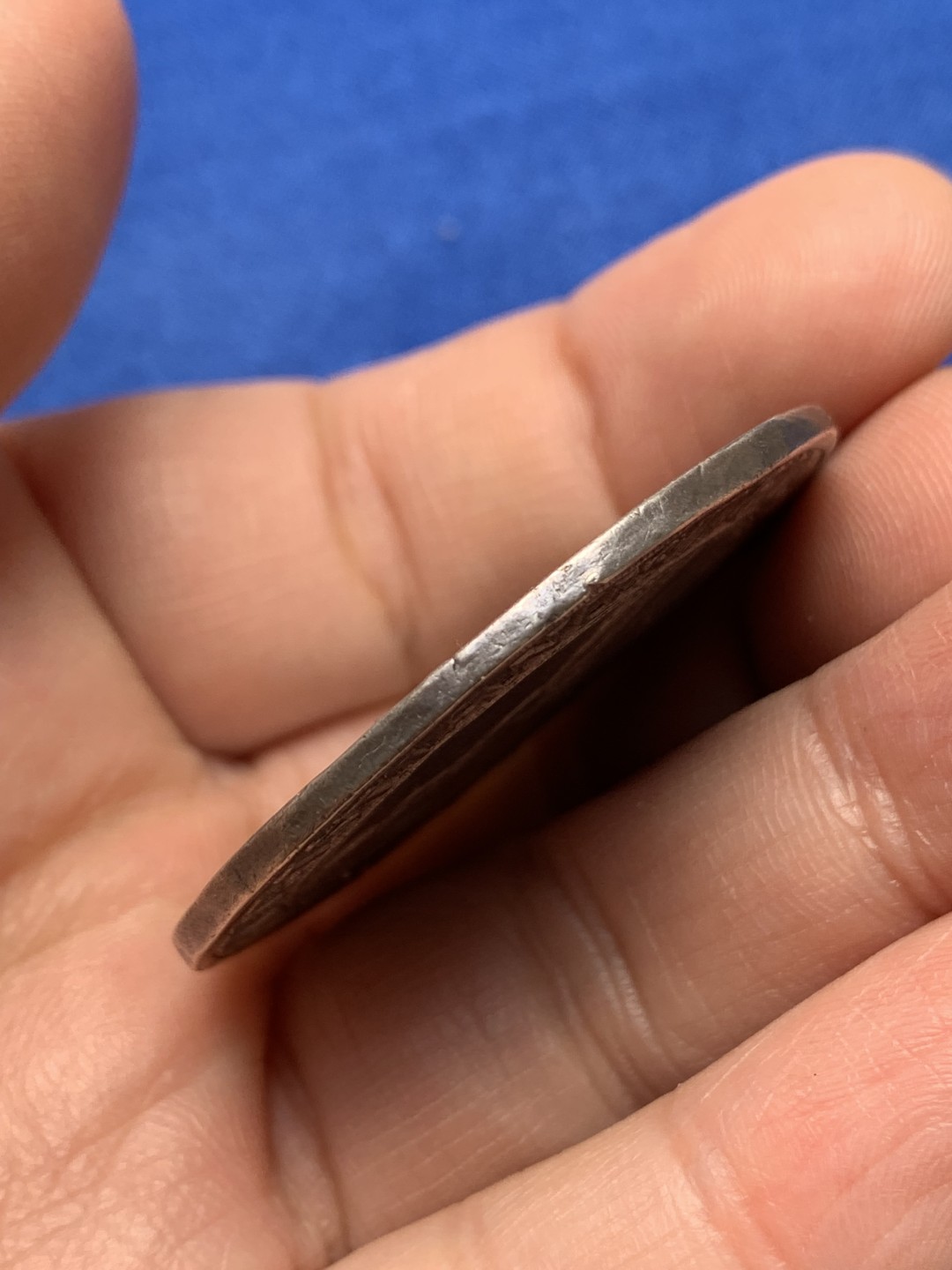 《竞宝斋》第148场-周日，周一 2场 (全场包邮) 1629年 神圣罗马帝国 不伦瑞克-策勒老泰勒银币 打制币少见品种 28.4克