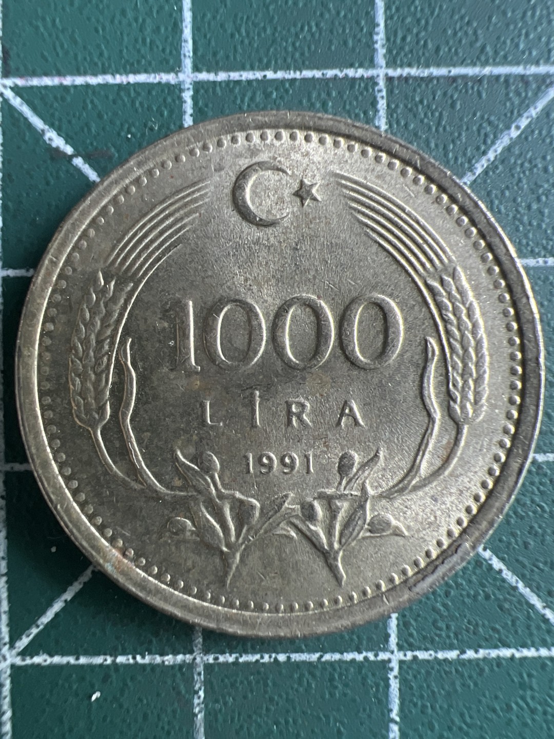 泡泡堂第266期  世界硬币 （无押金，捡漏，全场20包邮，偏远地区除外，接收代拍业务） 土耳其1000里拉