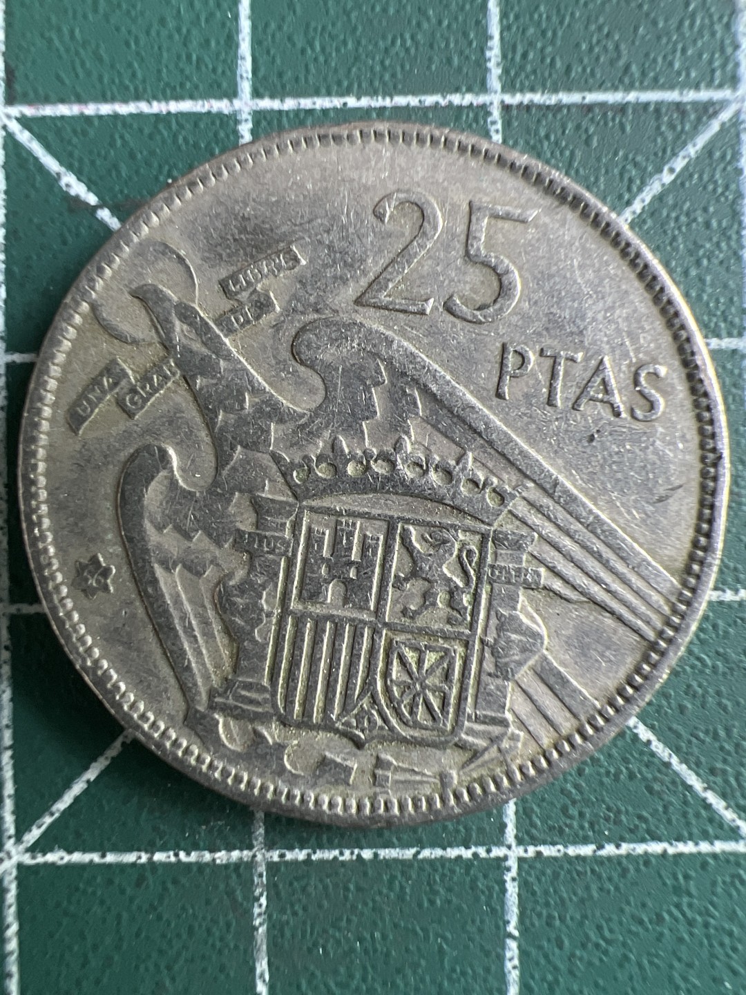 泡泡堂第280期  世界硬币 （无押金，捡漏，全场20包邮，偏远地区除外，接收代拍业务） 西班牙25比塞塔